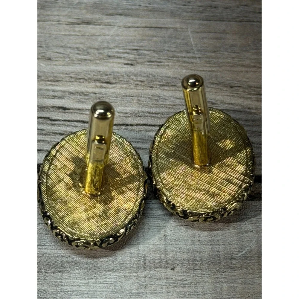Revolutionary War Soldier Cameo Brooch Cufflinks Set of 2‎